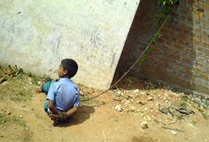 chained child