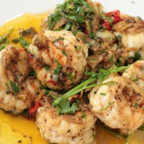 Shrimps With Parsley and Lemon