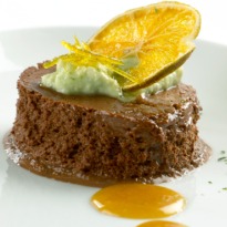 Bitter Chocolate and Orange Frozen Mousse