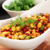 Corn and Pomegranate Chaat