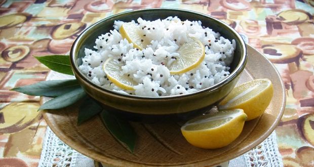Lemon Rice with Spiced Curd