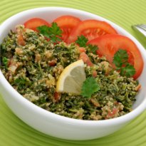 Middle Eastern Tabbouleh Salad with Red Quinoa