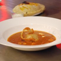 Paneer Kofta in Tomato Water Chestnut Curry
