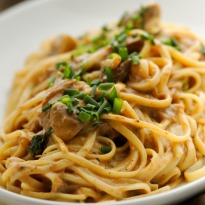 Mushroom Spaghetti Carbonara Recipe by Aditya Bal - NDTV Food