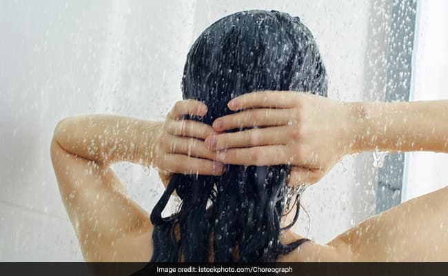 Cold shower constricts the hair cuticles, making the hair appear shinier and smoother