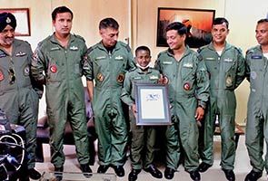 Cancer Fighter Chandan Indian Air Force Pilot for Day