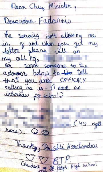 This Letter by 11-Year-Old Got Chief Minister to Phone Her